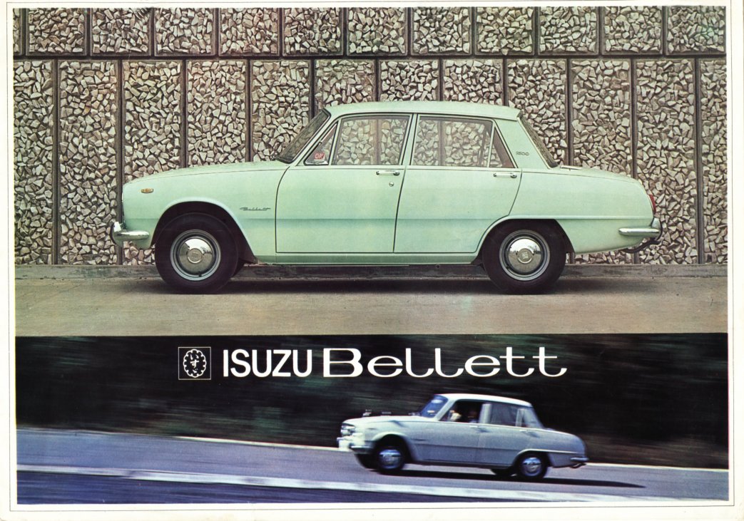 1965 Isuzu Bellett 1500 brochure - Australian - single sheet, 6 panels - panel 01.jpg