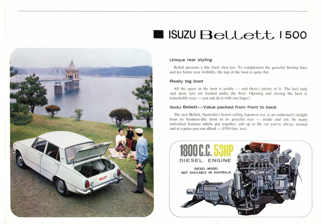 1965 Isuzu Bellett 1500 brochure - Australian - single sheet, 6 panels - panel 04.jpg