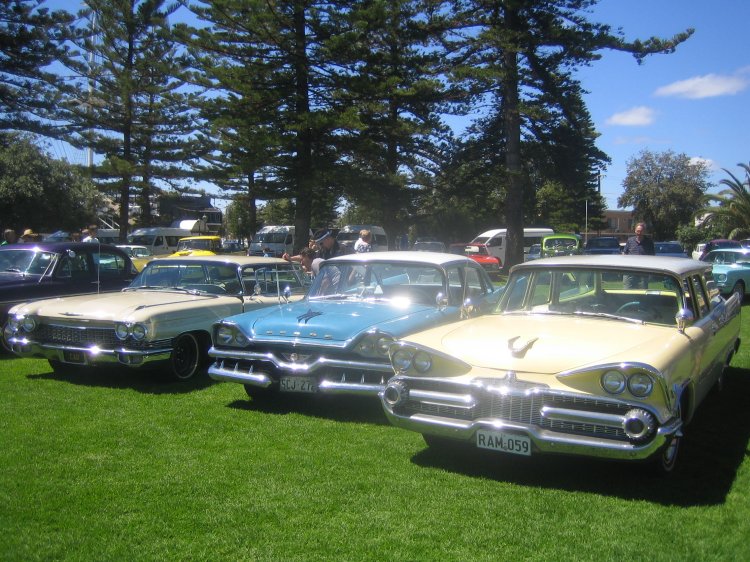 Cadillac, Dodge sedan & Dodge Sierra wagon.JPG