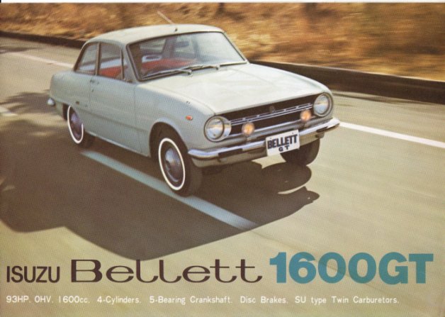 1968 - Isuzu Bellett 1600GT - English language - brochure - 4 pages - 01.jpg