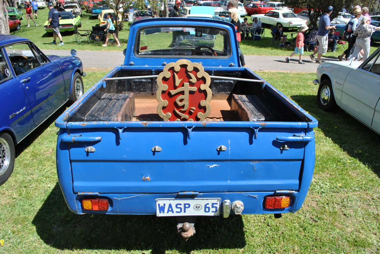 24 - Josh Boxer's Isuzu Wasp with Bruno's wood cutting in the back.JPG