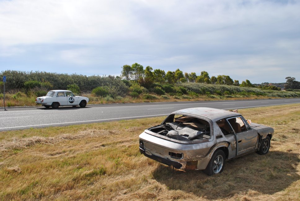 08 - Jensen Interceptor with Bellett racecar.JPG