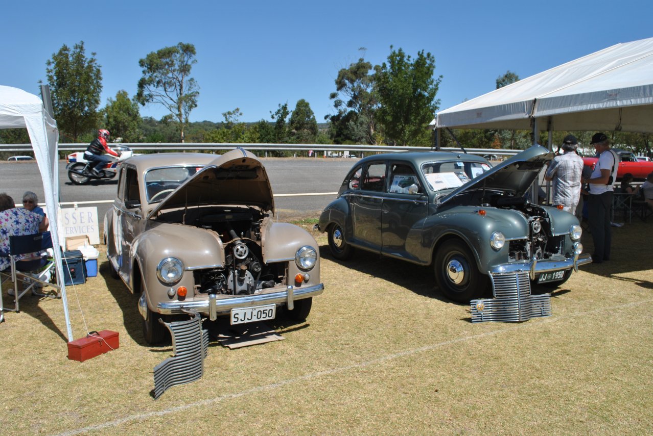 Jowett Javelins with their grilles off.JPG